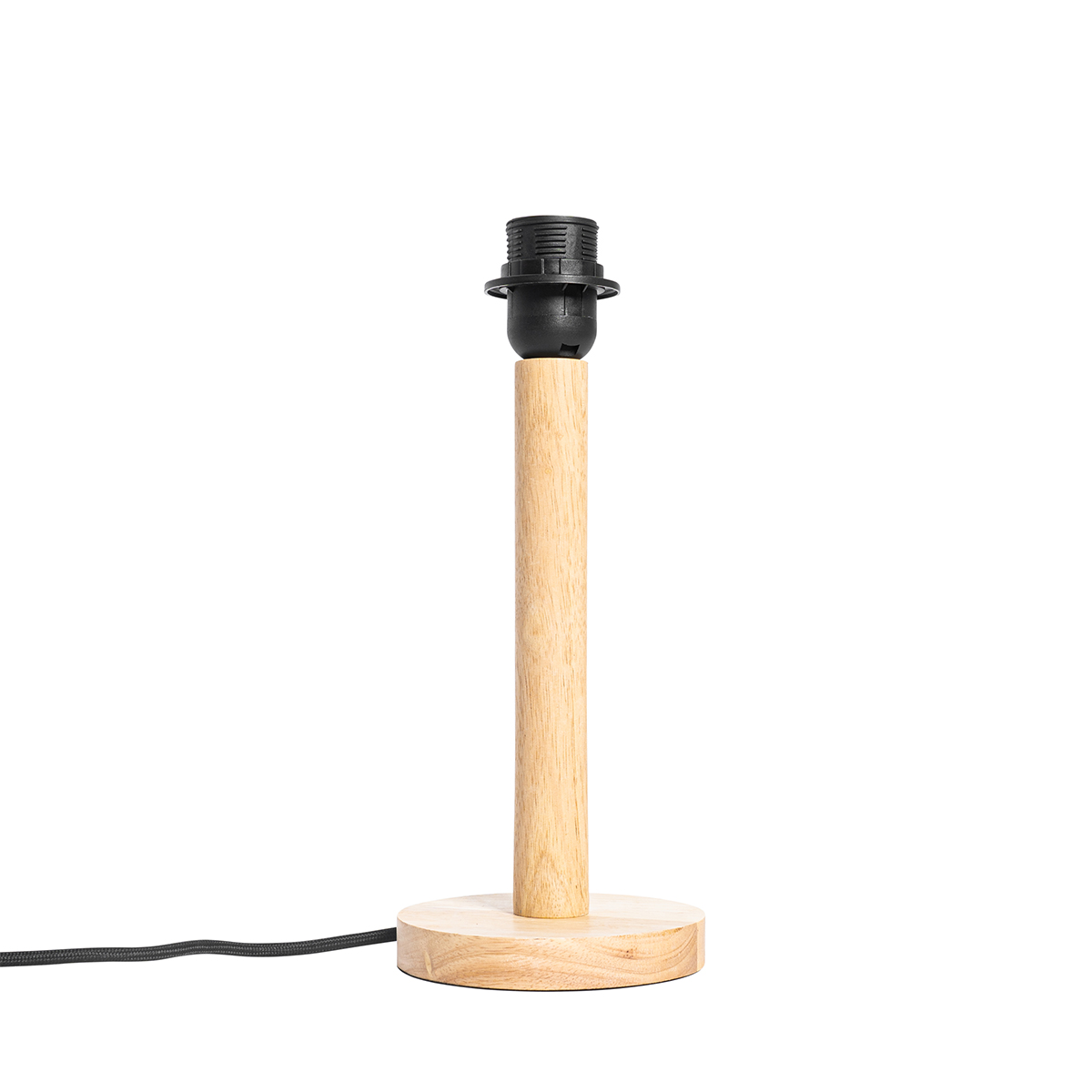 Lampada da tavolo rustica in legno senza paralume - Mels
