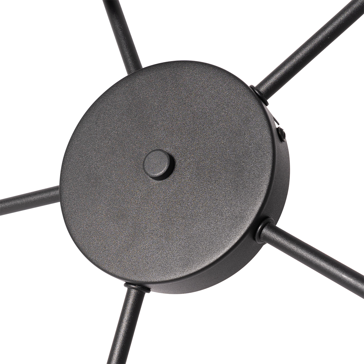 plafonnier noir avec intérieur doré 5 lumières - multidrum