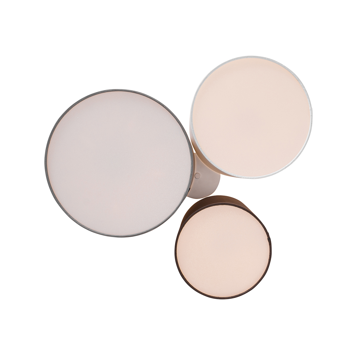 Ceiling Light White Grey and Brown 3-Light - Multidrum