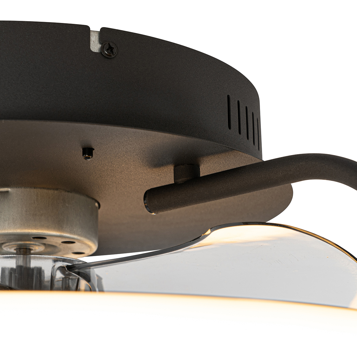 Deckenventilator schwarz 46,5 cm inkl. LED mit Fernbedienung - Kees