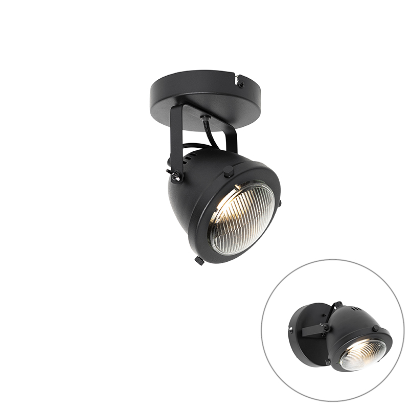 Priemyselné bodové svetlo čierne nastaviteľné - Emado