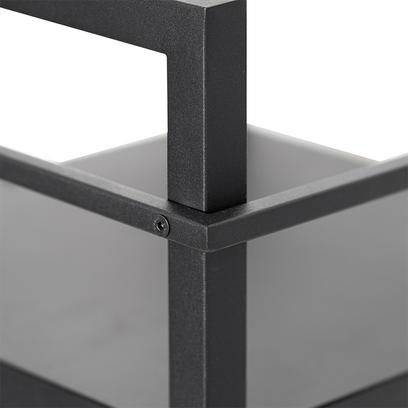 lampadaire industriel noir - cage rack