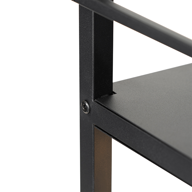 lampadaire industriel noir - cage rack