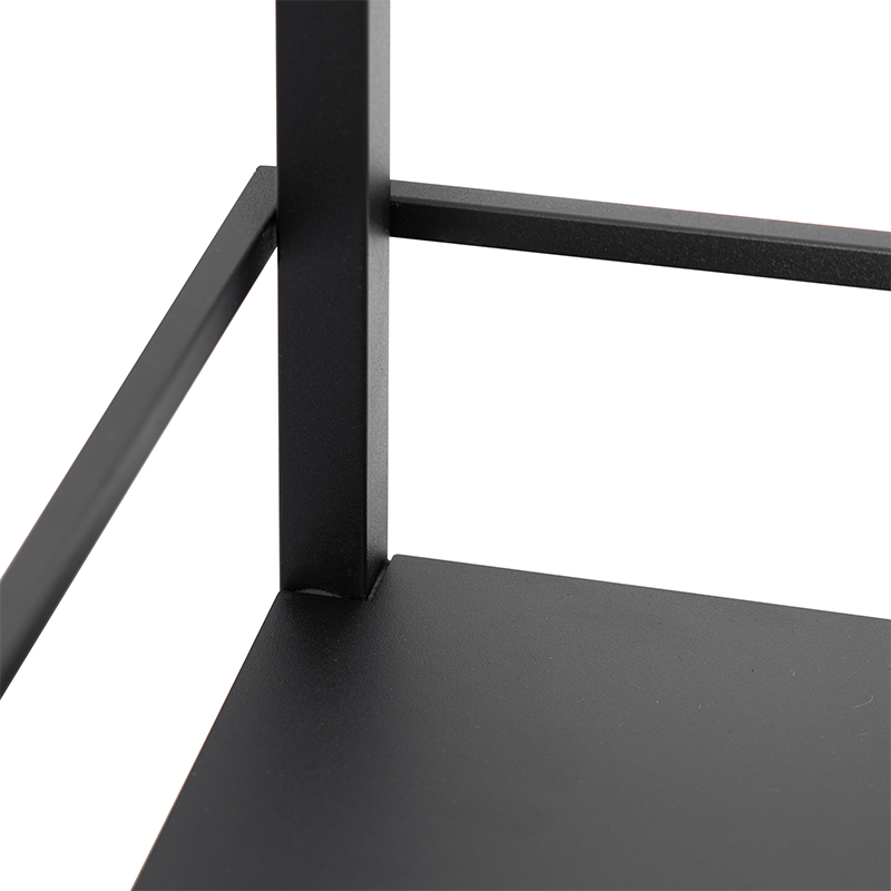 lampadaire industriel noir - cage rack