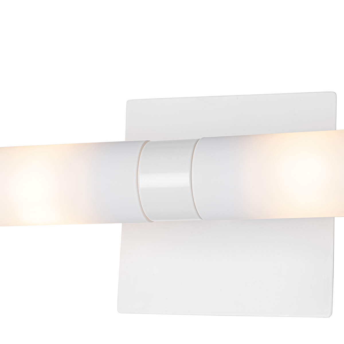 Aplique de pared moderno blanco IP44 2 luces - Bath