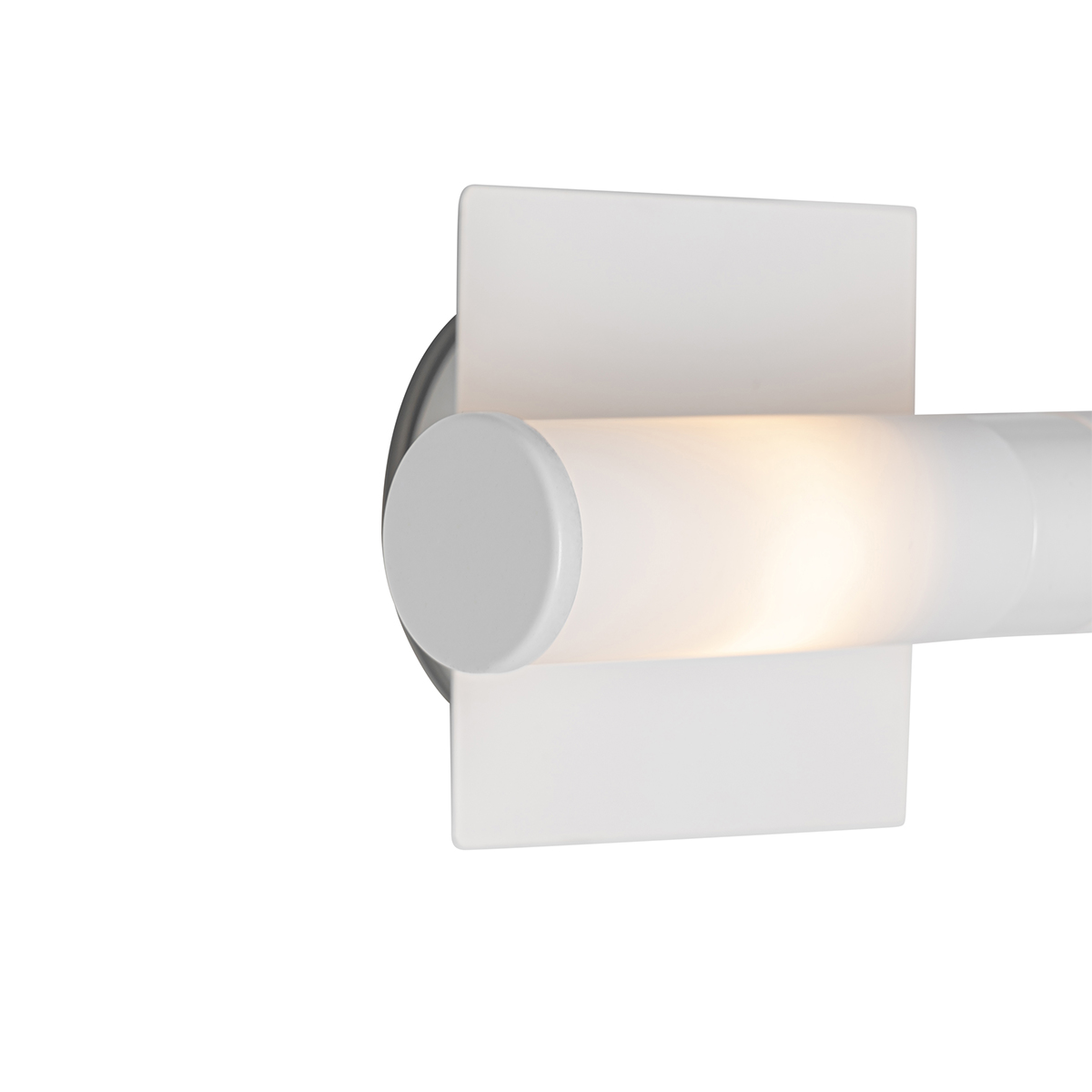 Aplique de pared moderno blanco IP44 2 luces - Bath