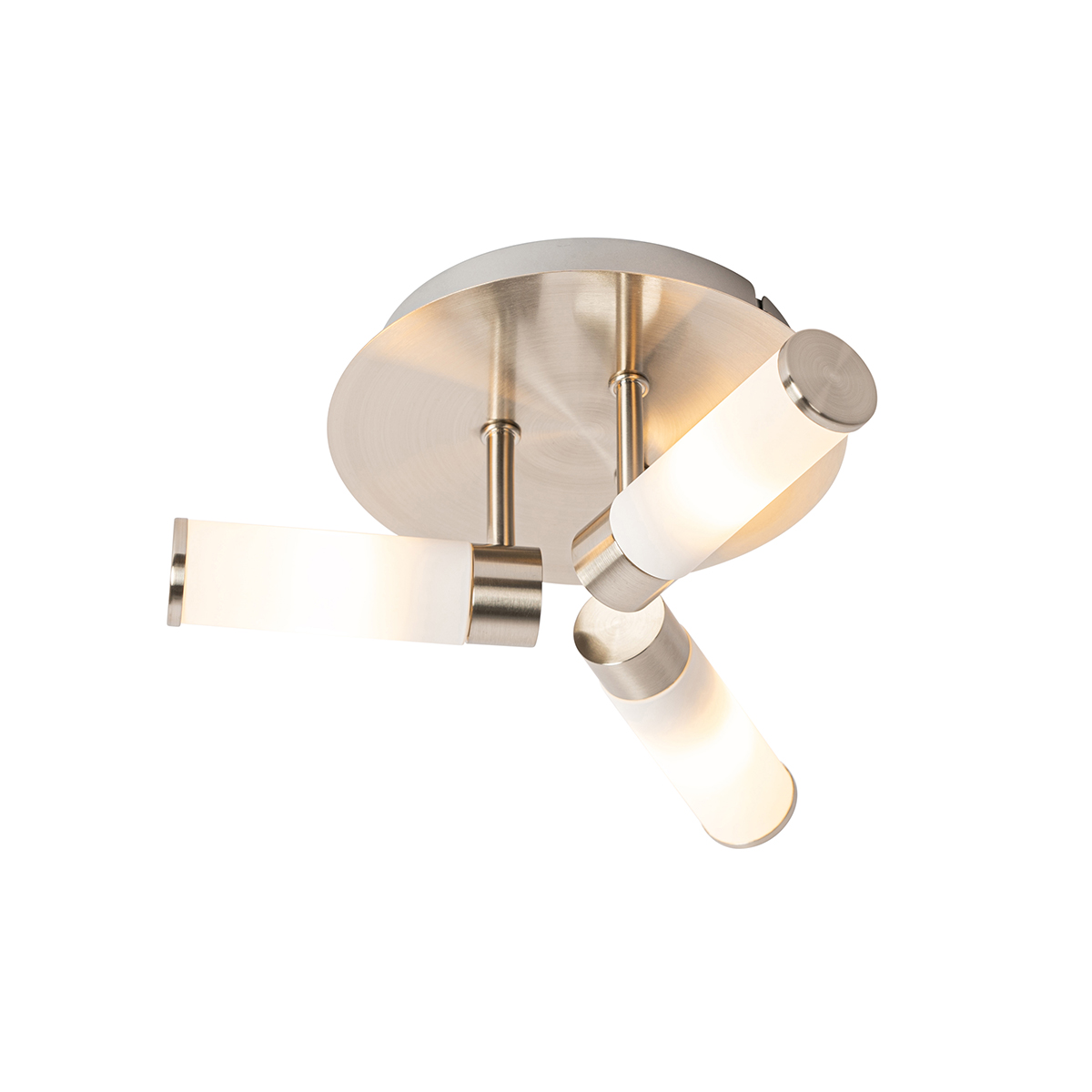 Levně Moderní koupelnové stropní svítidlo ocelové 3-světelné IP44 - Vana
