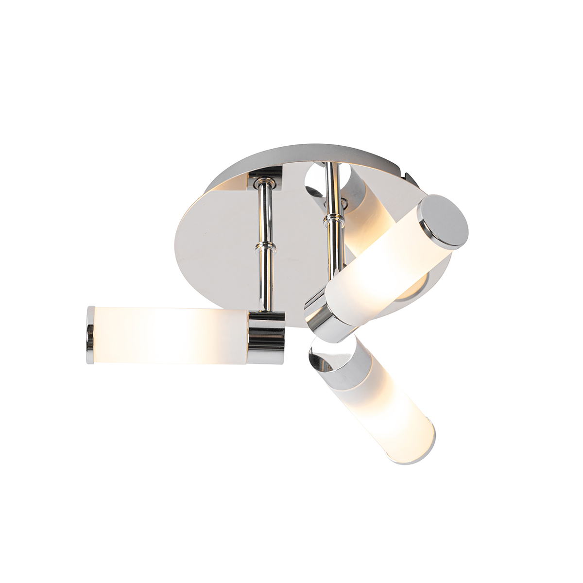 Levně Moderní koupelnové stropní svítidlo chrom 3-světlo IP44 - Van