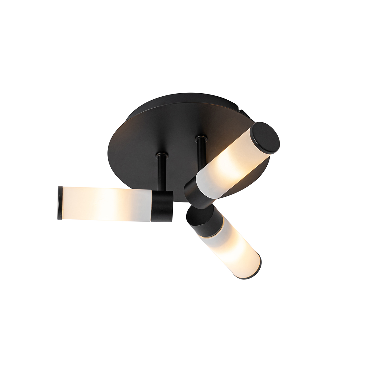 Moderné stropné svietidlo do kúpeľne čierne 3-žiarovkové IP44 - Bath