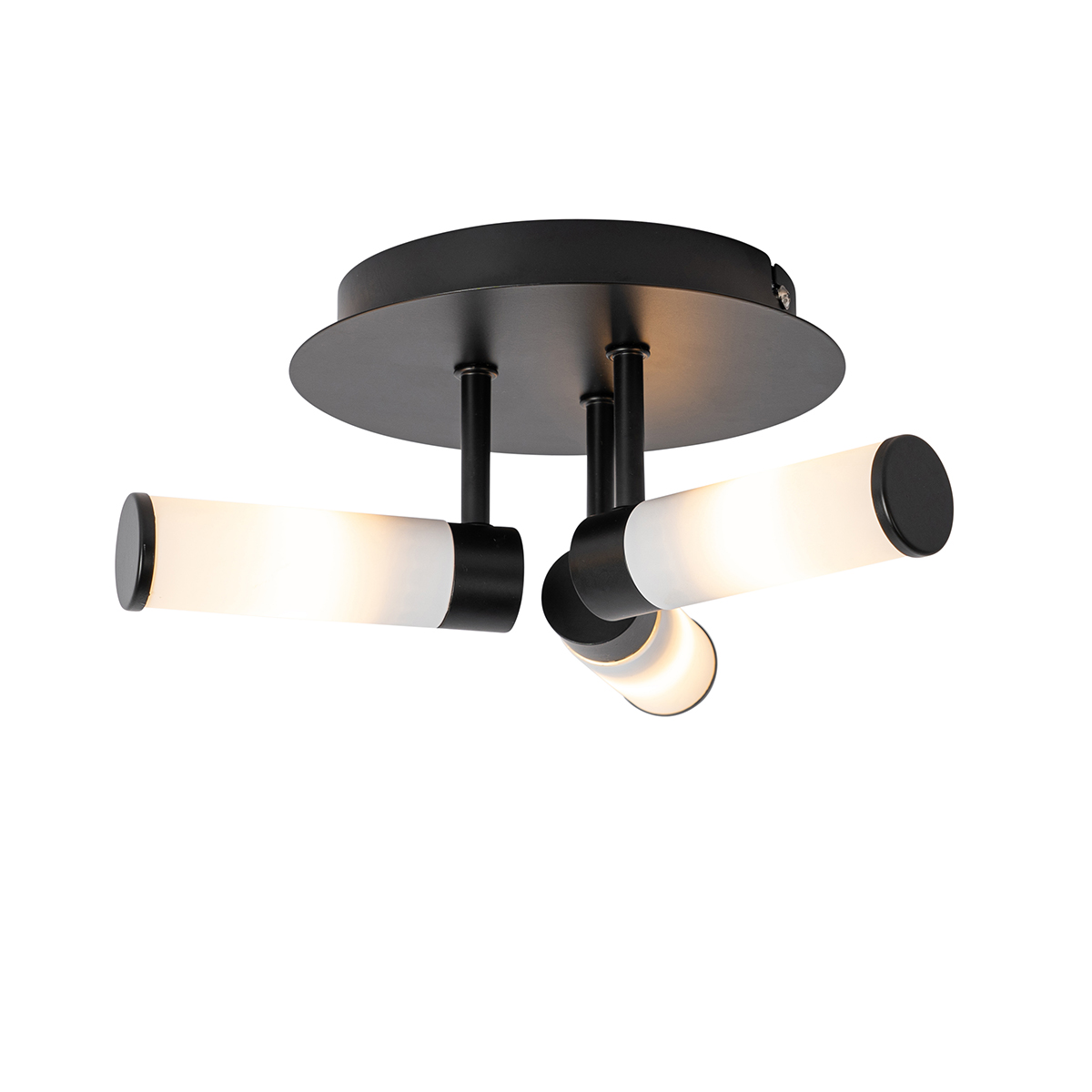 Plafón moderno para baño negro 3-luces IP44 - Bath