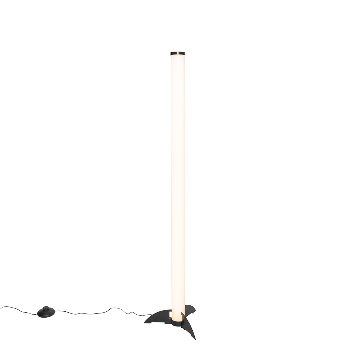E-shop Dizajnová stojaca lampa čierna vrátane LED - Bomba