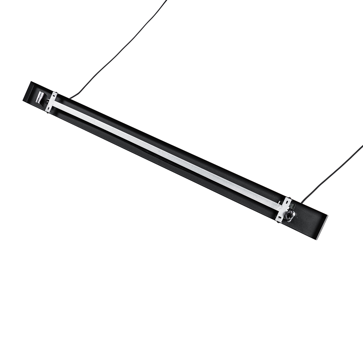 Suspension industrielle noire à 2 lumières - Hanze
