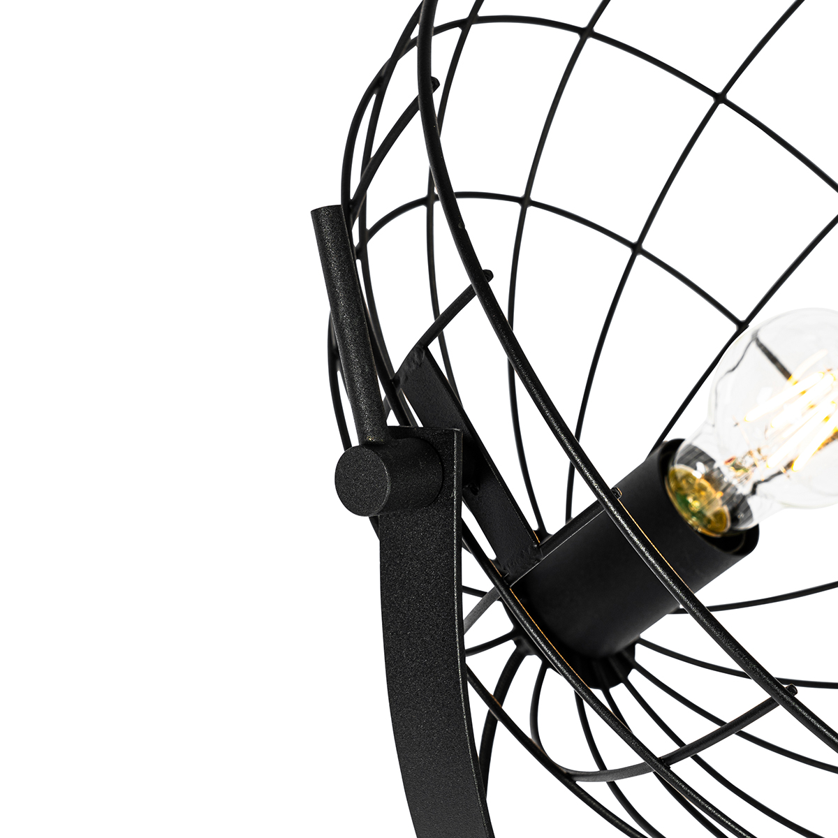 lampadaire industriel noir 35 cm orientable - hanze