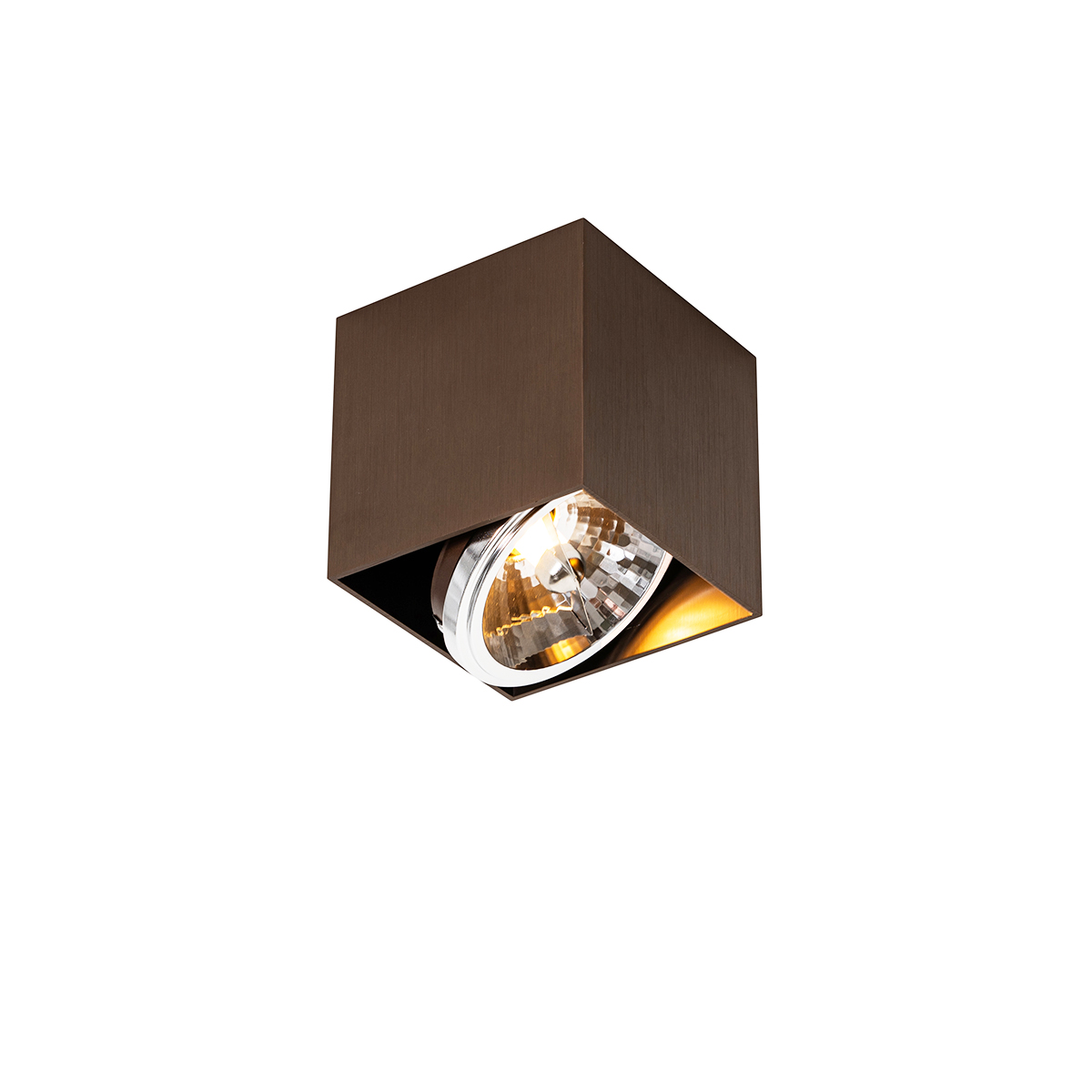 Dizajnové bodové tmavé bronzové štvorce - Box