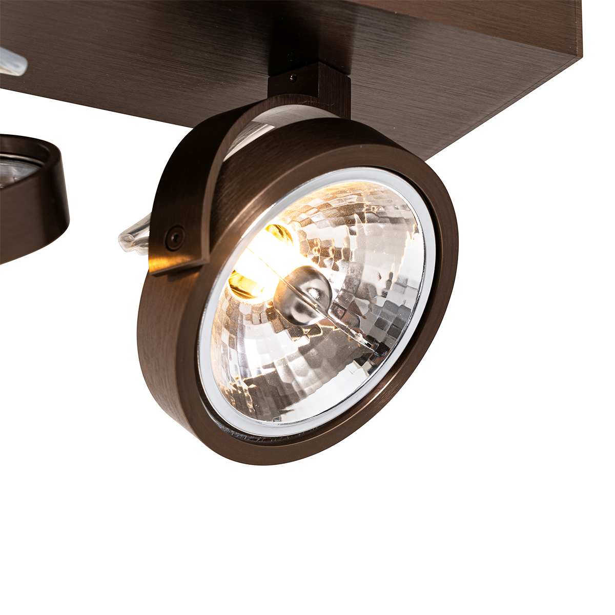 spot design bronze foncé orientable 2 lumières - go