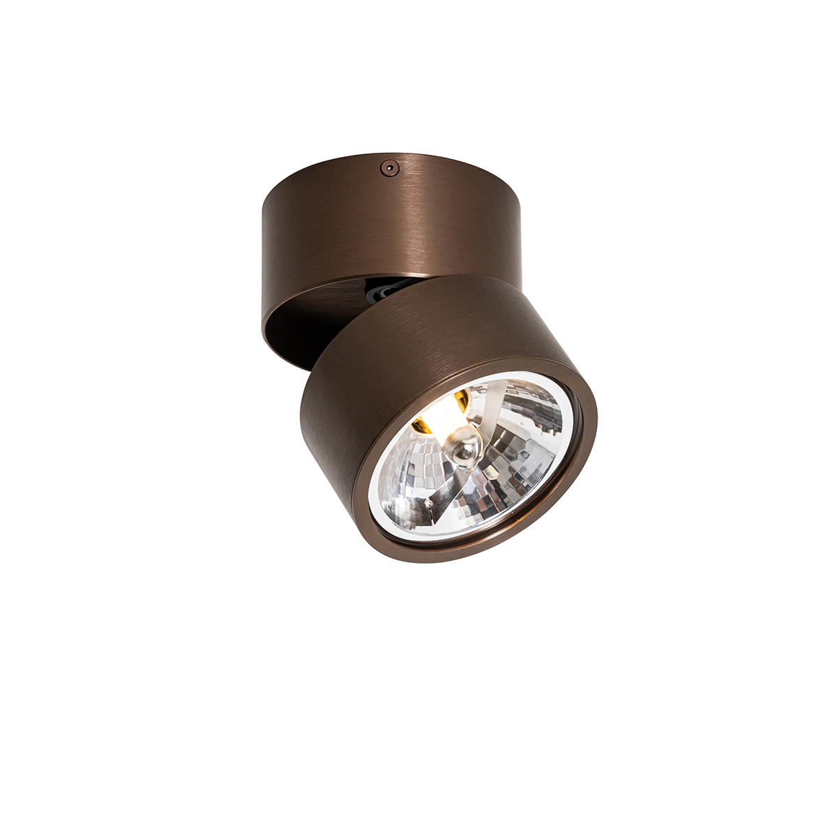 Moderné bodové svetlo tmavo bronzové okrúhle nastaviteľné - Go Nine