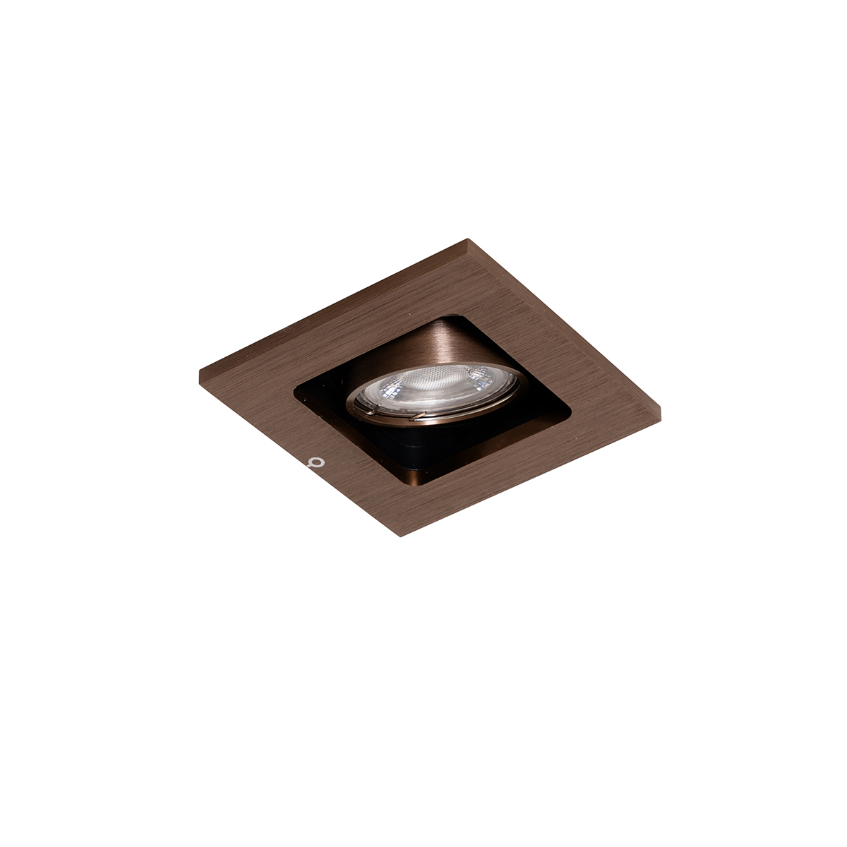 Moderner Einbaustrahler dunkelbronze verstellbar - Qure