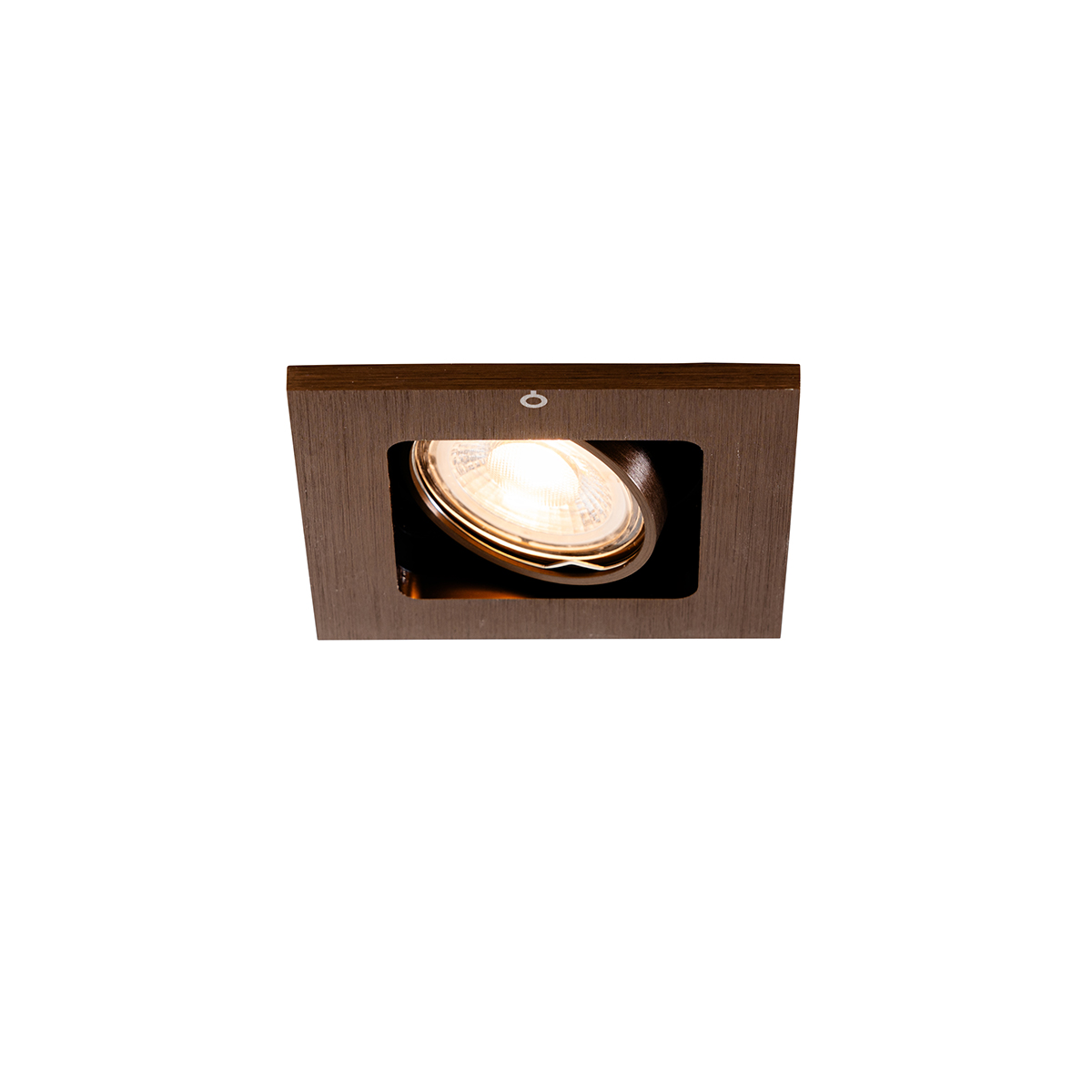 Moderner Einbaustrahler dunkelbronze verstellbar - Qure