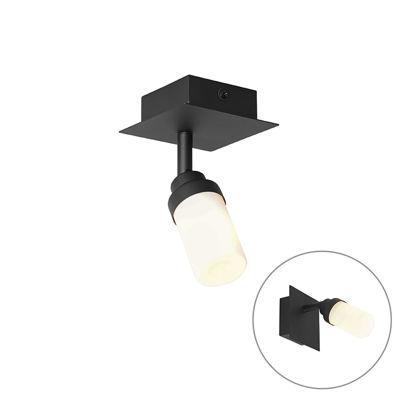 Moderné kúpeľňové bodové svetlo čierne IP44 - Japie