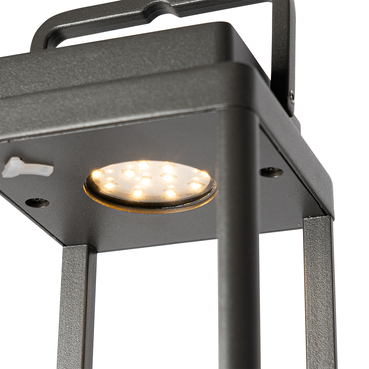 E-shop Vonkajšia stolná lampa tmavošedá vrátane dobíjacej LED - Yara