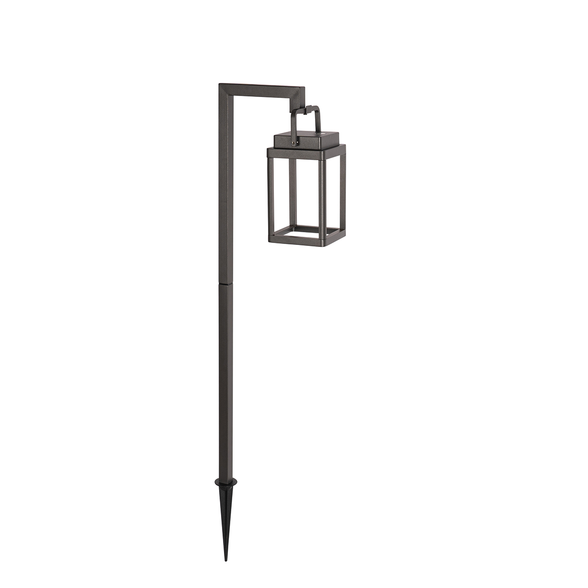 Foco de exterior con pincho gris oscuro con LED recargable - Yara