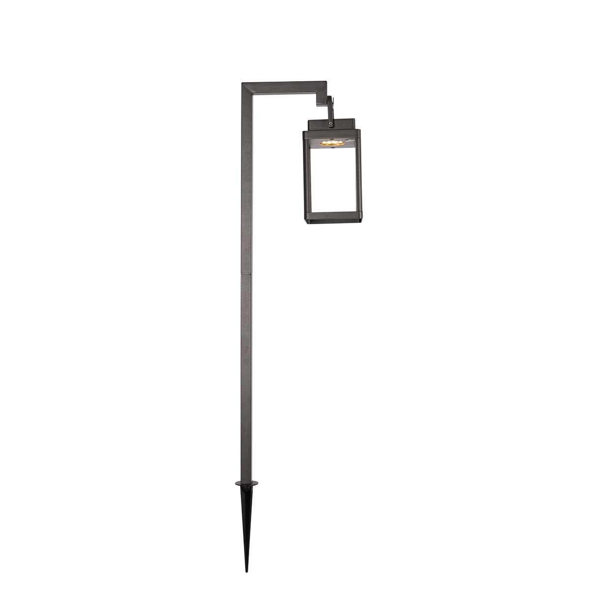 Foco de exterior con pincho gris oscuro con LED recargable - Yara