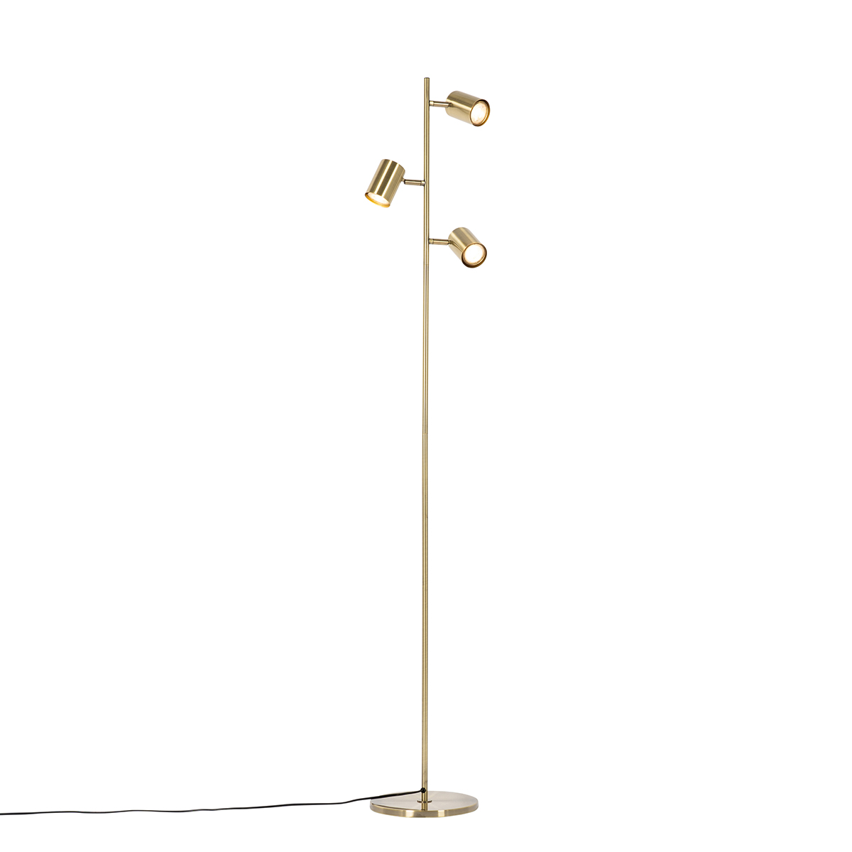 lampadaire moderne bronze 3 lumières - jeana