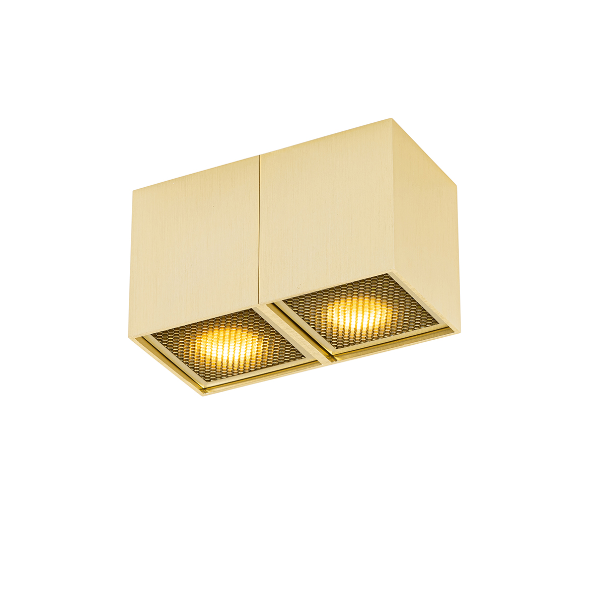 Levně Designová bodová zlatá 2-světlá - Qubo Honey