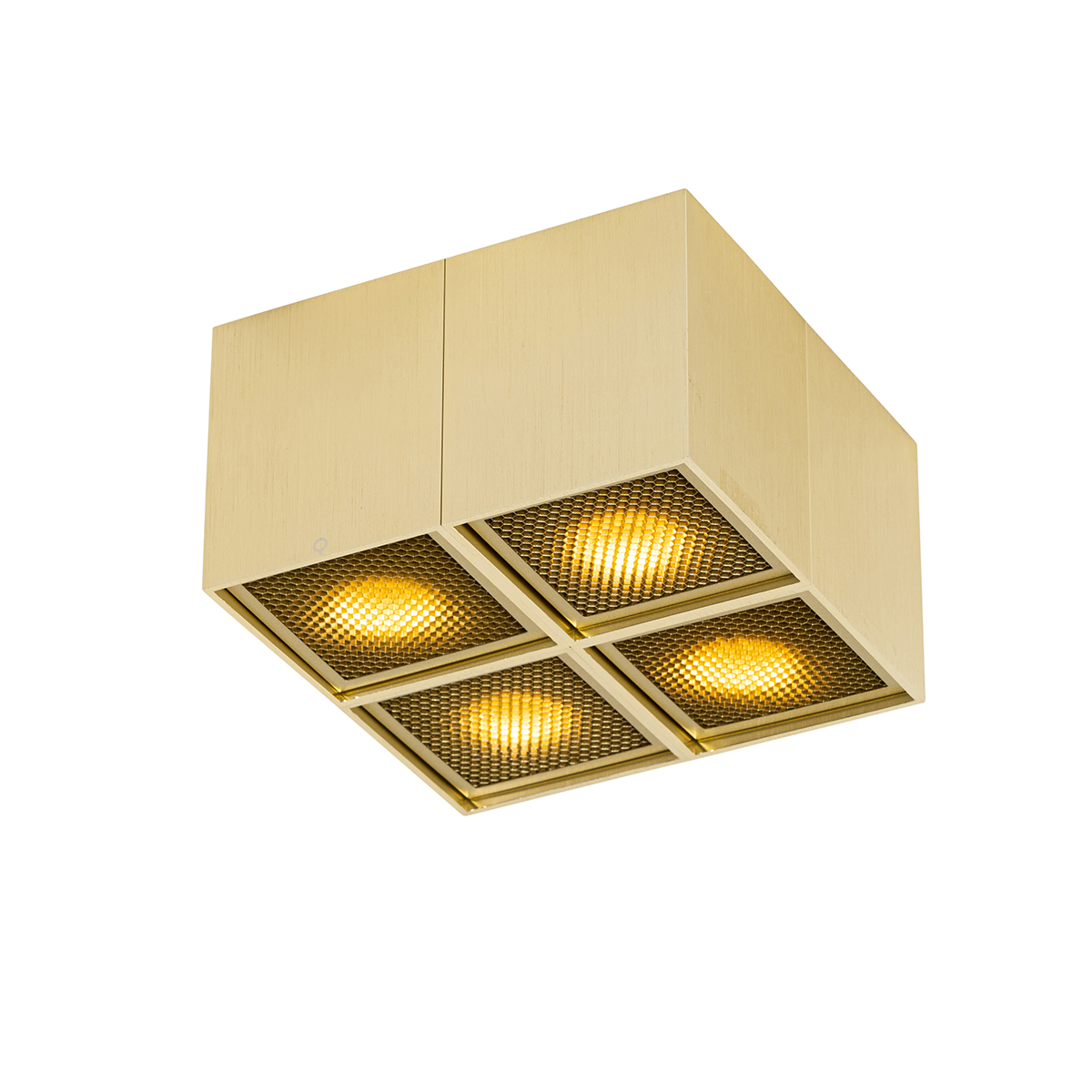 Levně Designová bodová zlatá 4-světlá - Qubo Honey