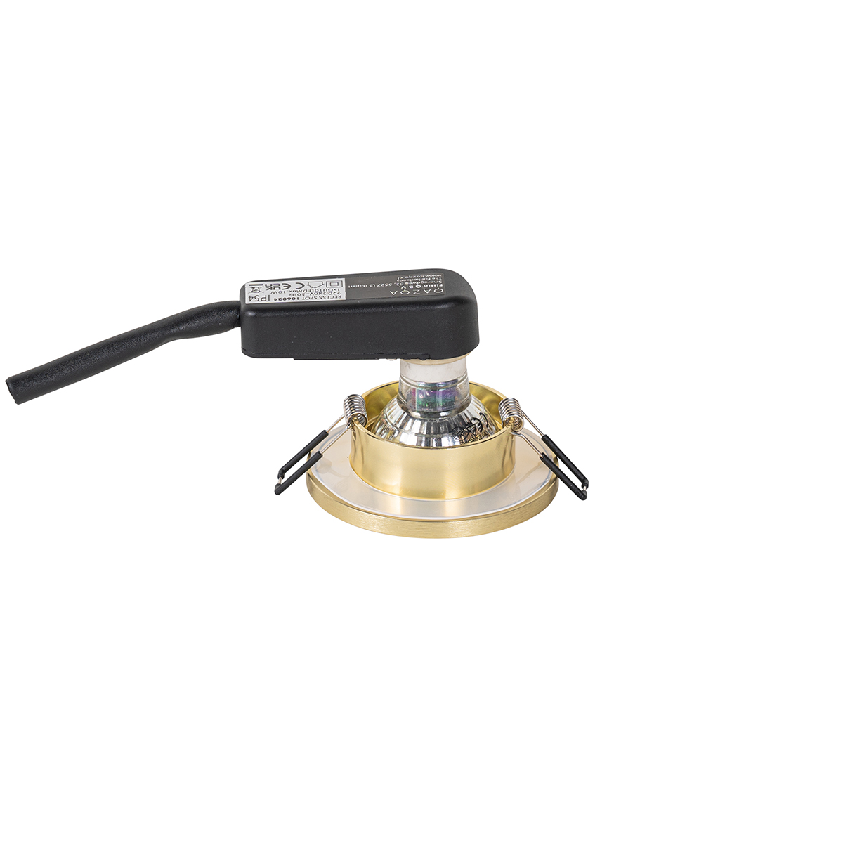 Modern Bathroom Recessed Spotlight Gold IP54 - Shed Honey