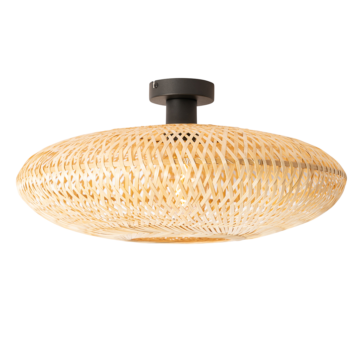 Plafoniera Smart in Bamboo 50 cm Incl. Wifi G95 - Ostrava