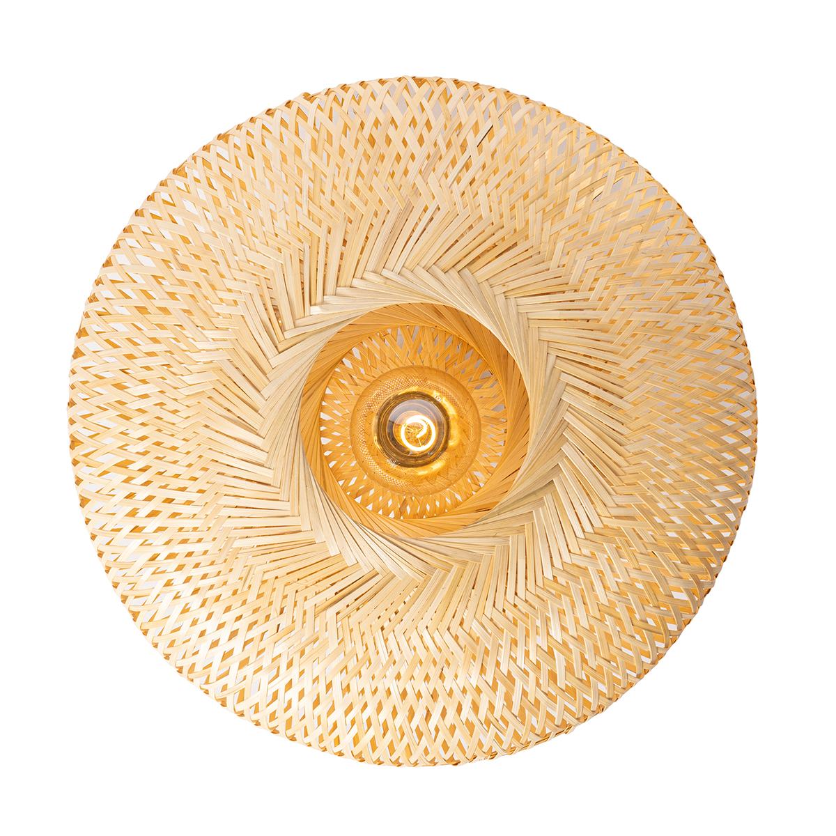 Plafoniera Smart in Bamboo 50 cm Incl. Wifi G95 - Ostrava