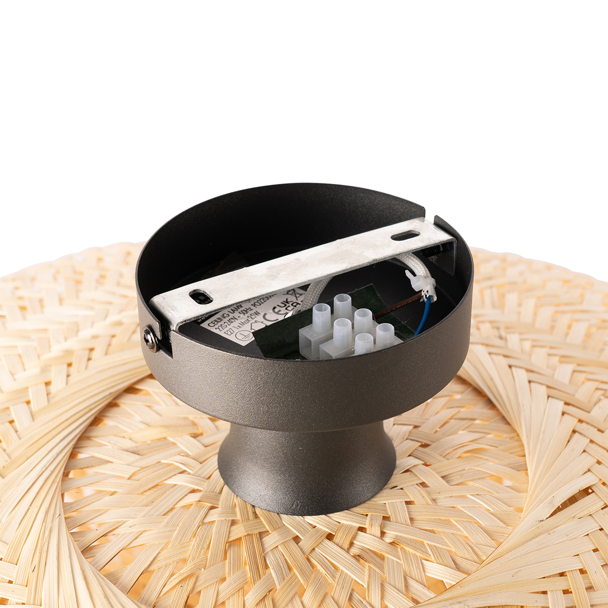Plafoniera Smart in Bamboo 50 cm Incl. Wifi G95 - Ostrava