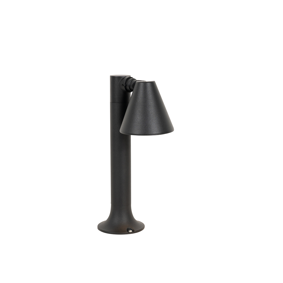 poteau d'extérieur moderne noir 30 cm ip44 orientable - ciara