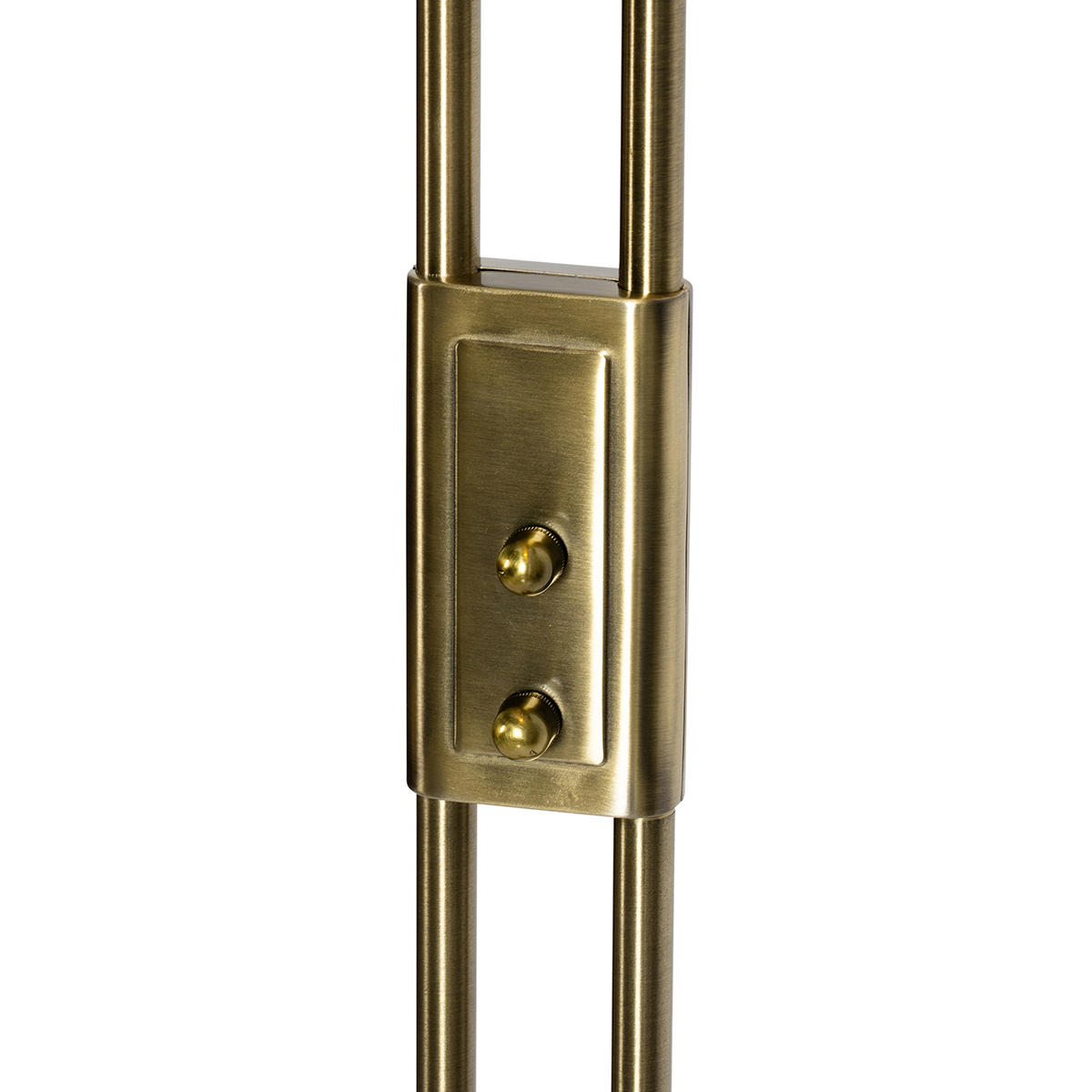 lampadaire en bronze avec led et variateur avec lampe de lecture - fès