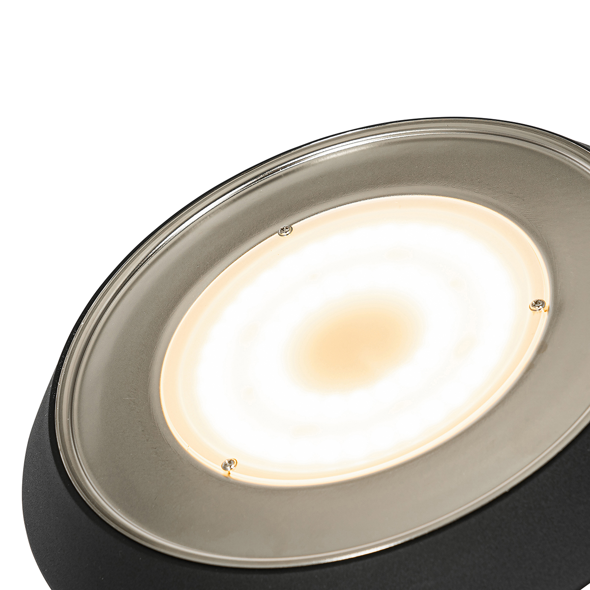 lampadaire noir avec led et variateur avec lampe de lecture - fez