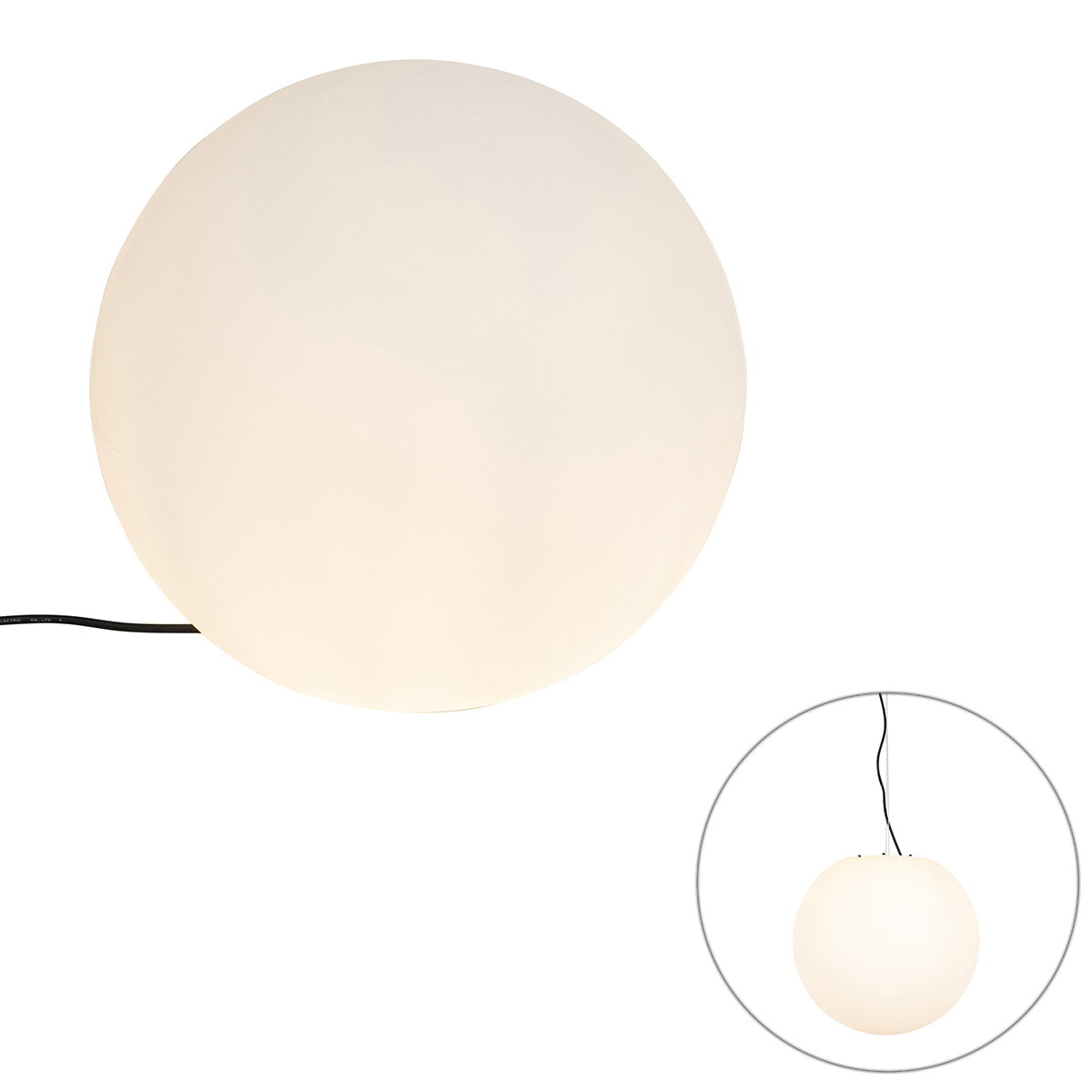 Moderná vonkajšia lampa biela 45 cm IP65 - Nura