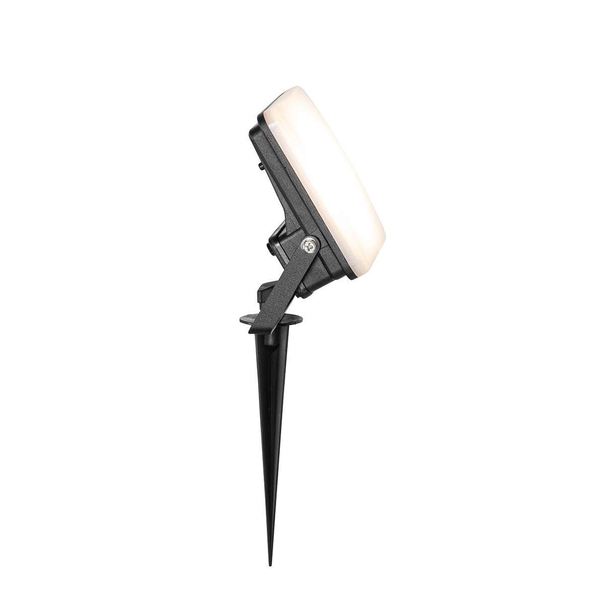 Faretto intelligente nero 12,8 cm con LED IP65 con picchetto - Ruud