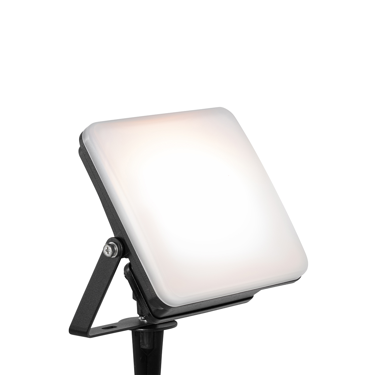 Smarter Strahler schwarz 14,5 cm inkl. LED RGB IP65 mit Erdspieß - Ruud
