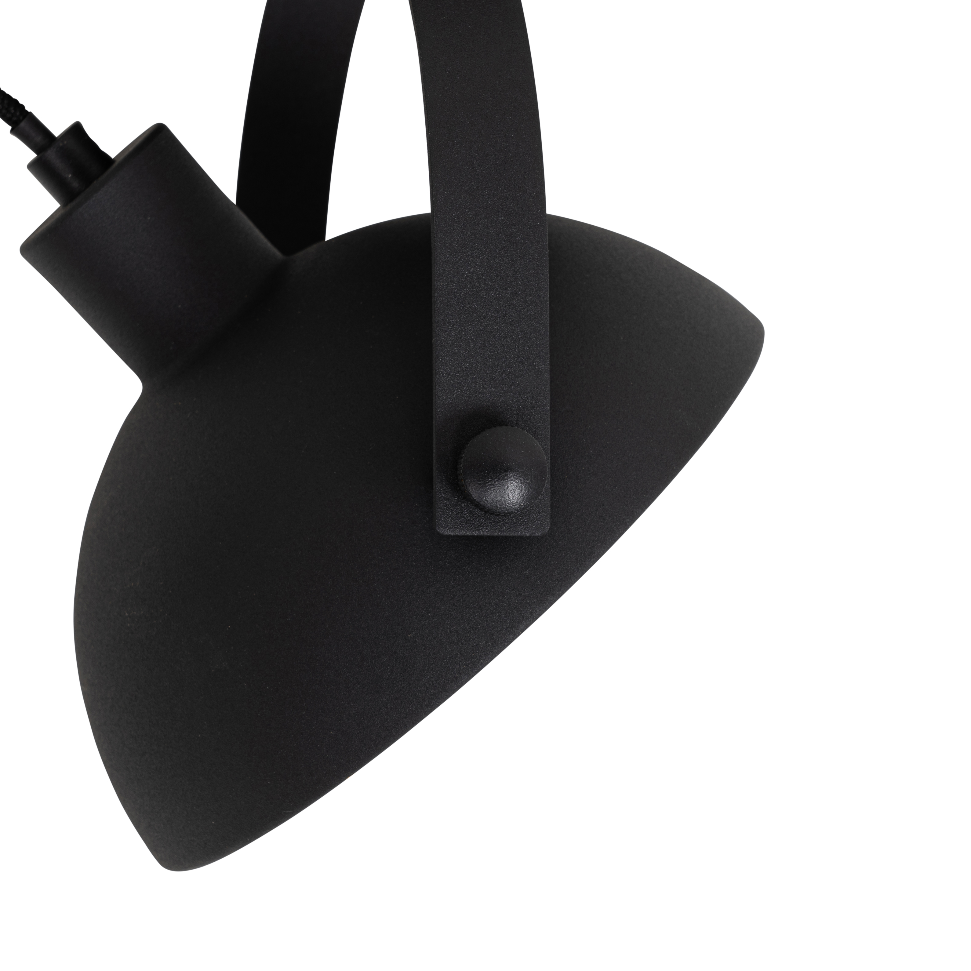 plafonnier industriel noir et doré 15 cm orientable - magnax