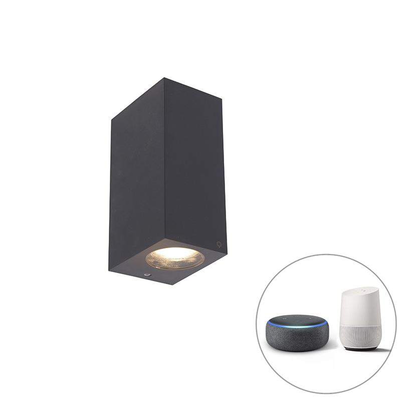 Smart fali lámpa szürke, műanyagból 2 Wifi GU10 - Baleno