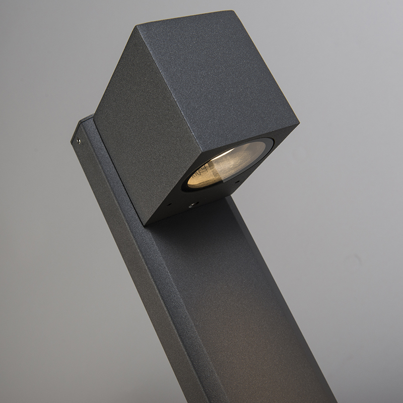 lampe d'extérieur sur pied intelligente anthracite 30 cm ip44 avec wifi gu10 - baleno