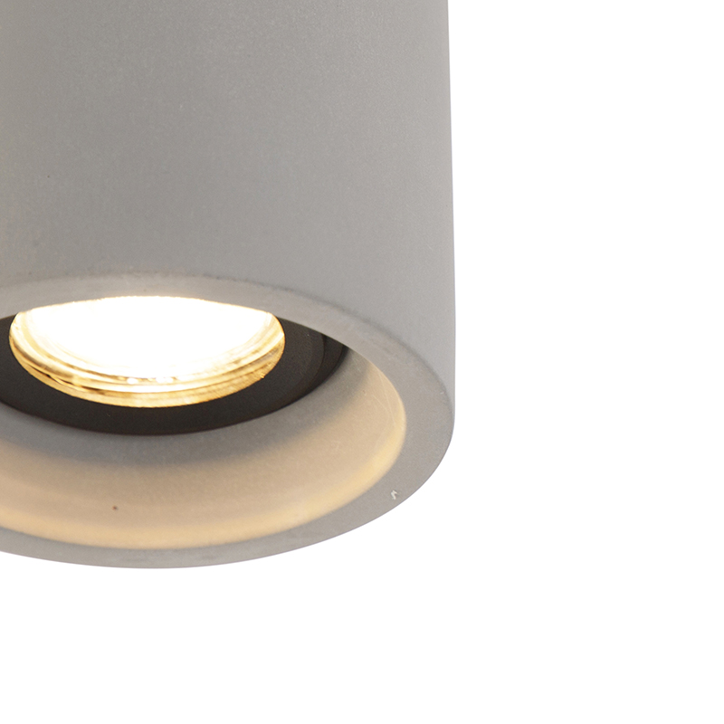 spot de plafond rond intelligent en béton avec wifi gu10 - deep