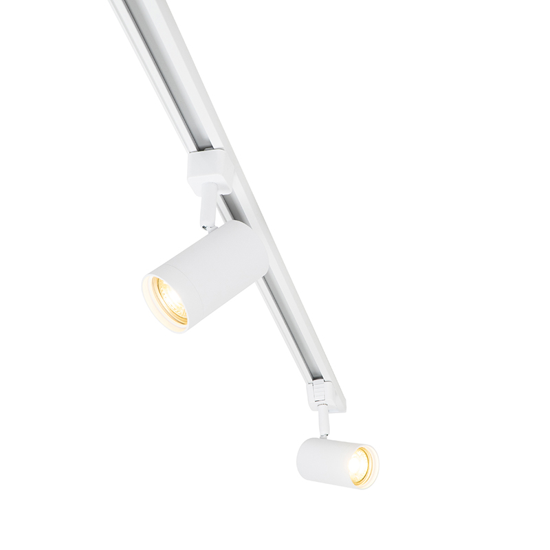 système de rail intelligent blanc monophasé 5 lumières avec wifi gu10 - jeana