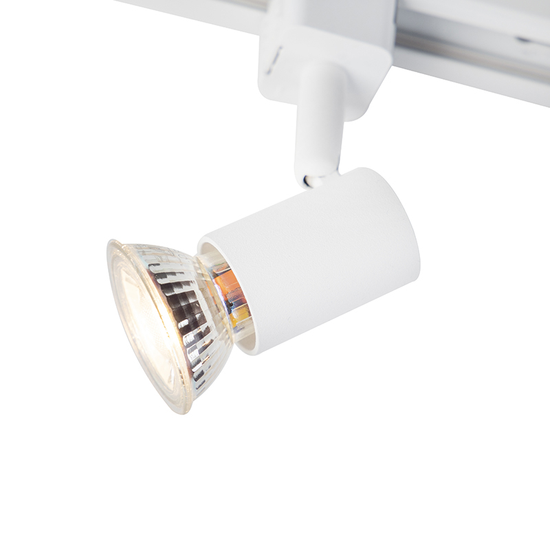 système de rail intelligent blanc monophasé 5 lumières avec wifi gu10 - jeany