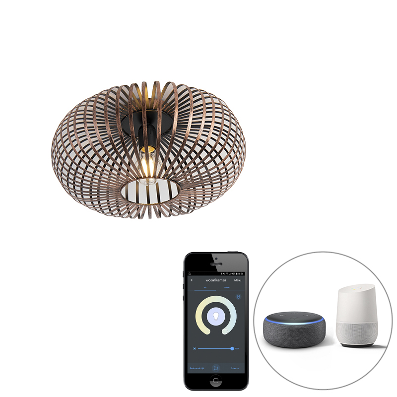 smart-ronde-plafondlamp-roestbruin-incl-wifi-a60-johanna