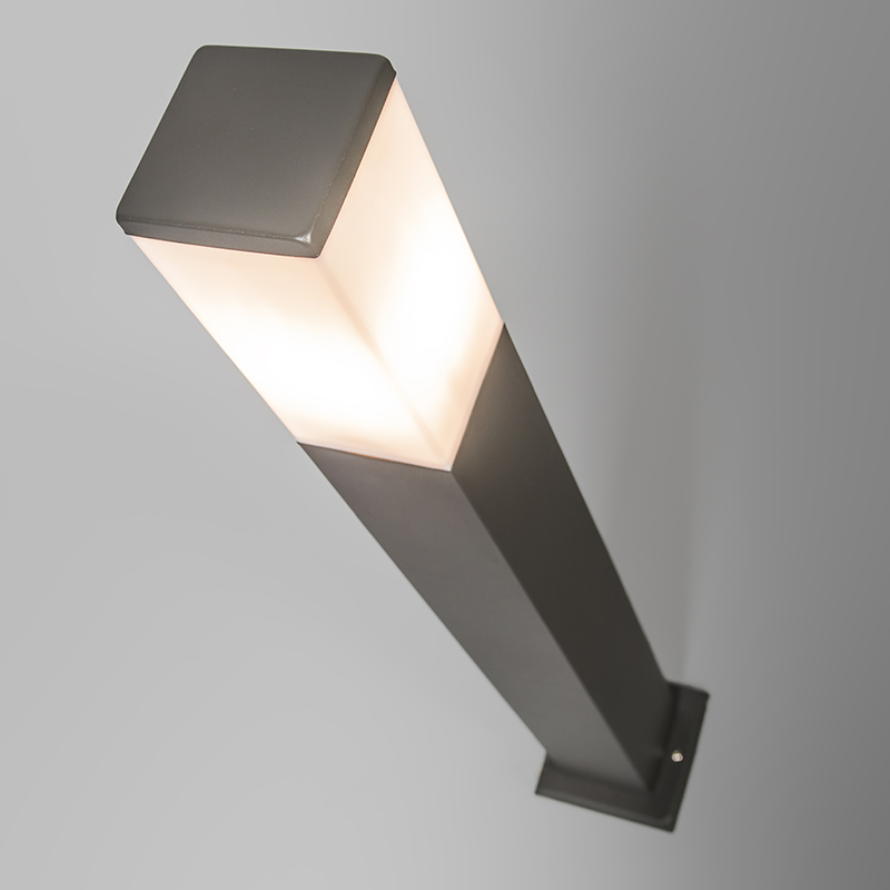 lampadaire d'extérieur intelligent gris foncé 80 cm avec wifi p45 - malios