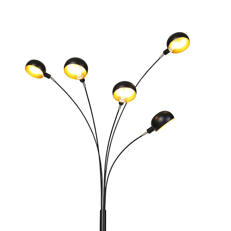Lámpara de pie inteligente negra 5 luces con Wifi B35 - Sixties