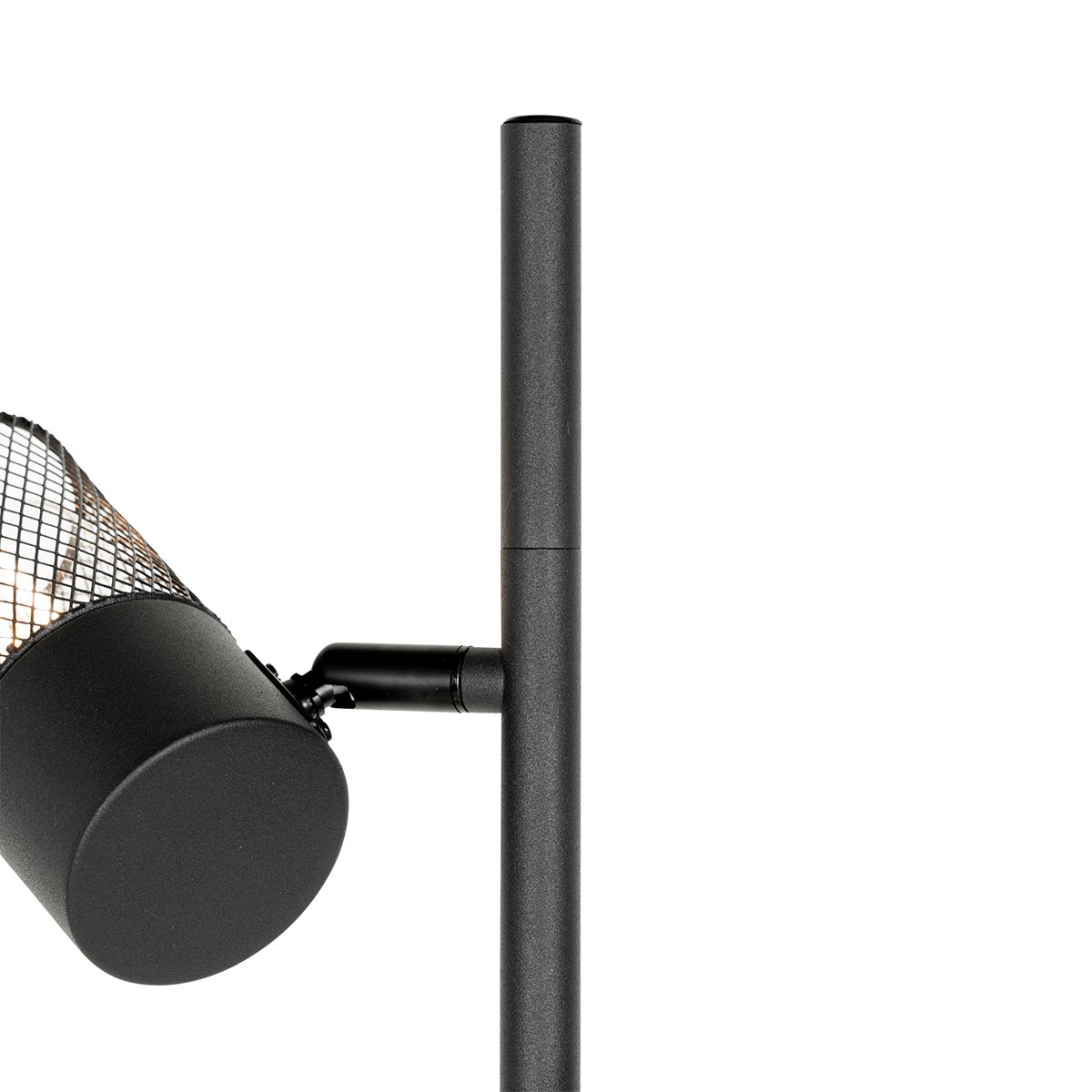 lampadaire industriel noir 3 lumières - jim