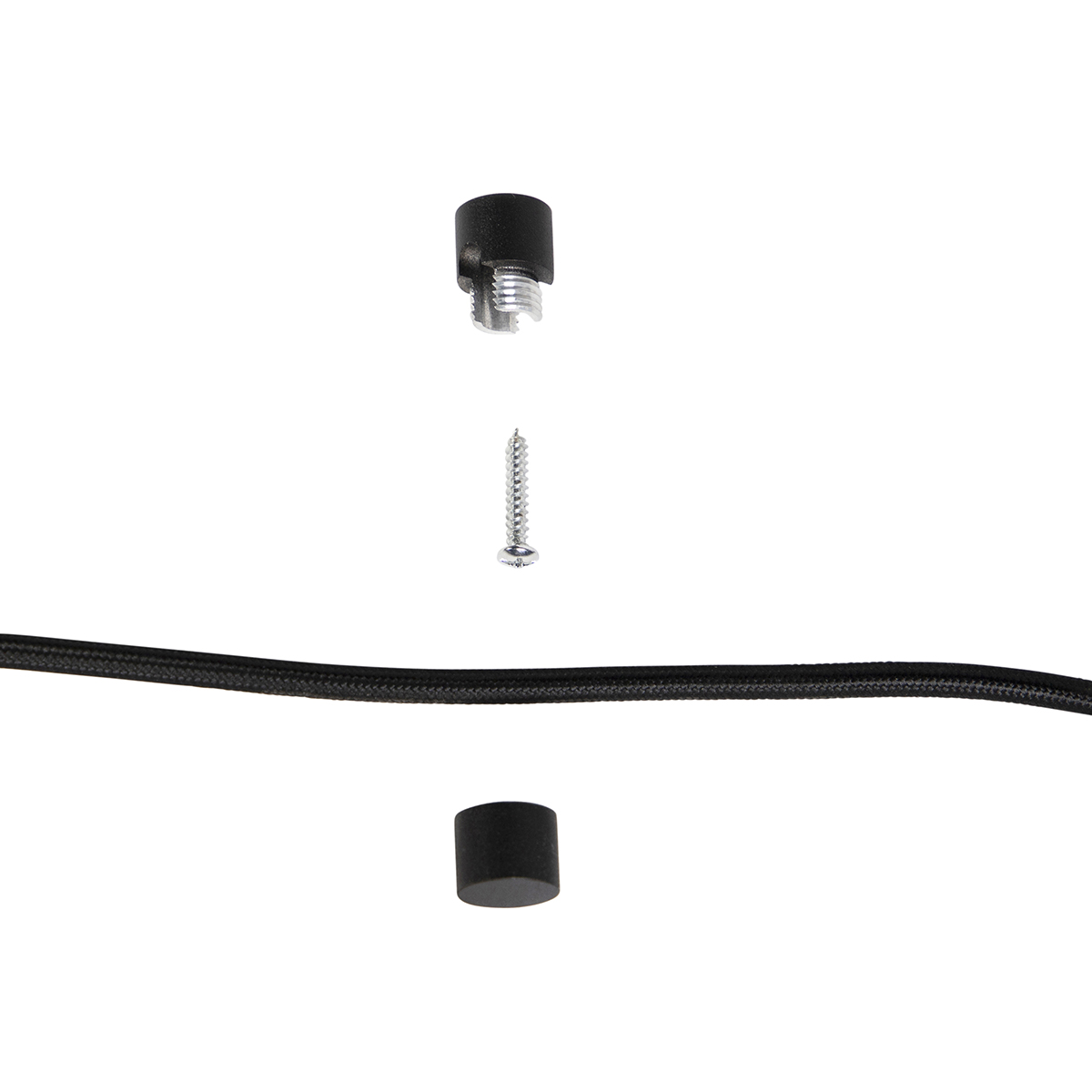 Design-Hängelampe schwarz mit Stecker inkl. LED-Leuchtmittel dimmbar - Cavalux
